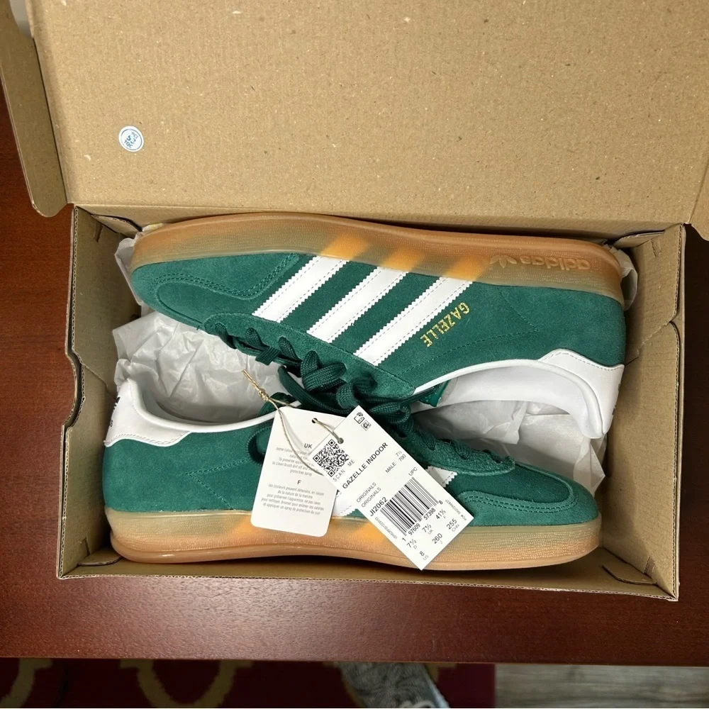 adidas Gazelle Indoor Collegiate Green Gum (8M / 9W) - Picture 10 of 14